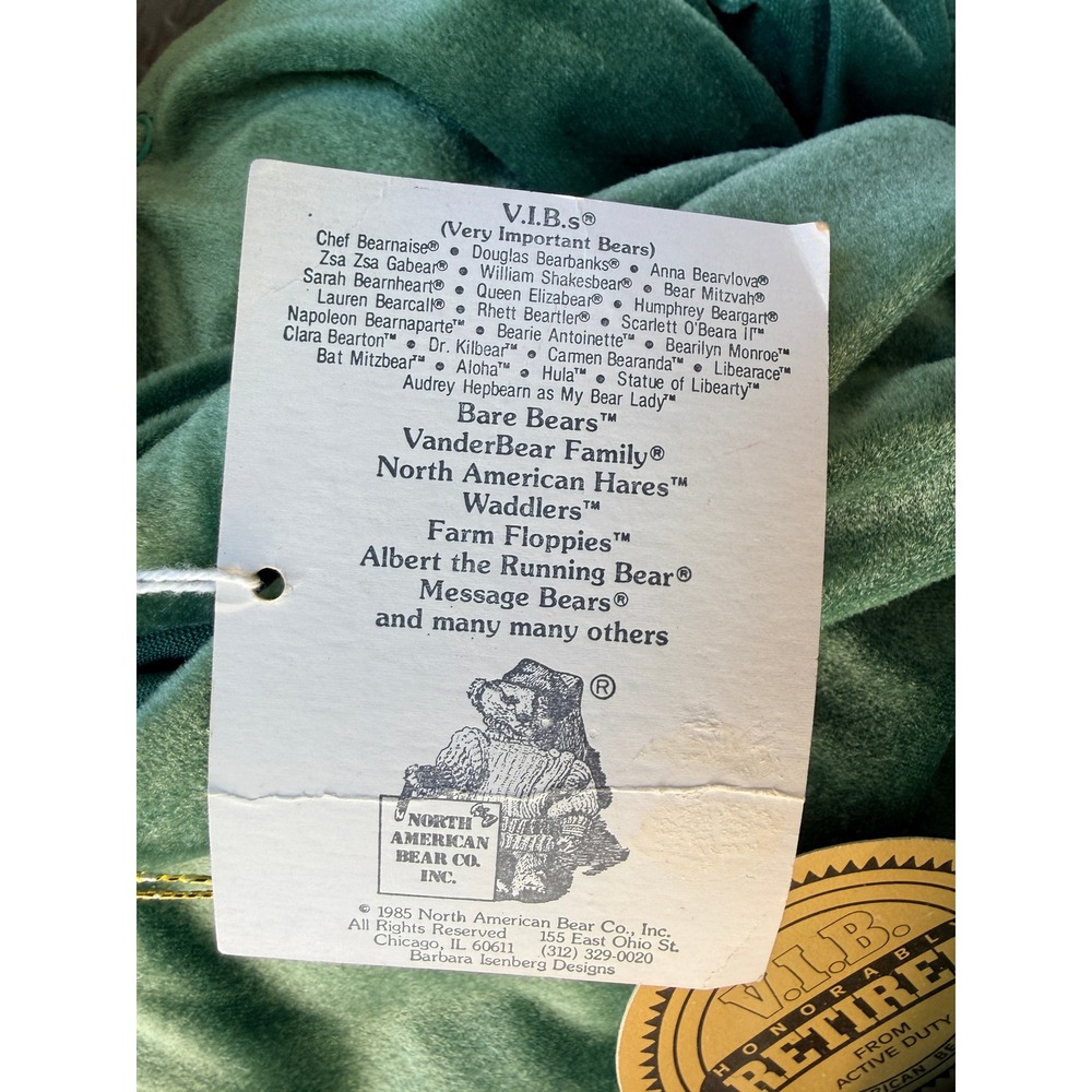 North American Bear Co VIB Statue of Libearty Retired 1985 Barbara Isenberg - Picture 3 of 6